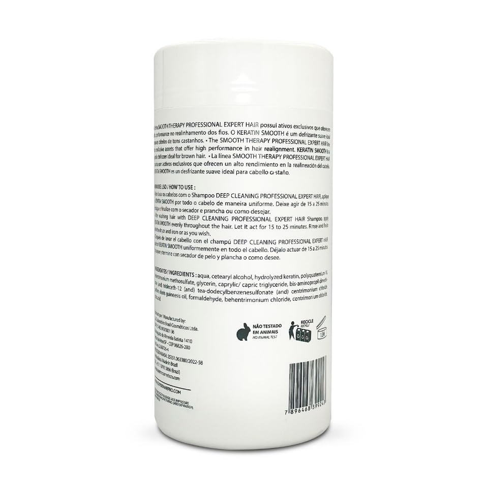 Expert Hair Professional Keratin Smooth Smootherapy 1Kg/35.3 oz. - BuyBrazil