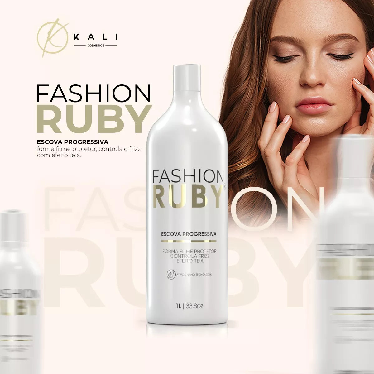 Fashion Ruby Formaldehyde-Free Progressive Gold Line 1000ml/33.8 fl.oz. - BuyBrazil