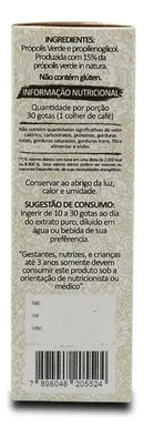 Fauna And Flora Green Propolis 15% Without Alcohol 30ml/1.01 fl.oz. - BuyBrazil