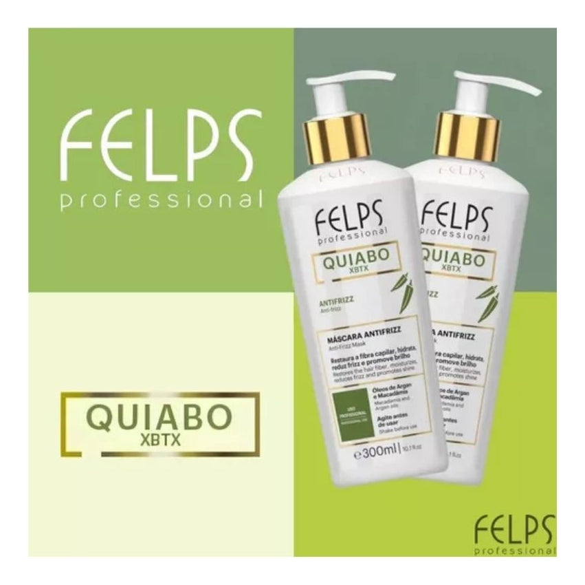 Felps Okra Progressive Brush | Anti-Residue Shampoo | Okra Post-Brush Fluid - BuyBrazil
