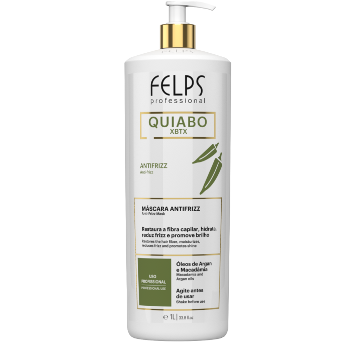Felps Okra XBTX Anti Frizz Mask Hair Alignment 1000ml/33.8 fl.oz. - BuyBrazil
