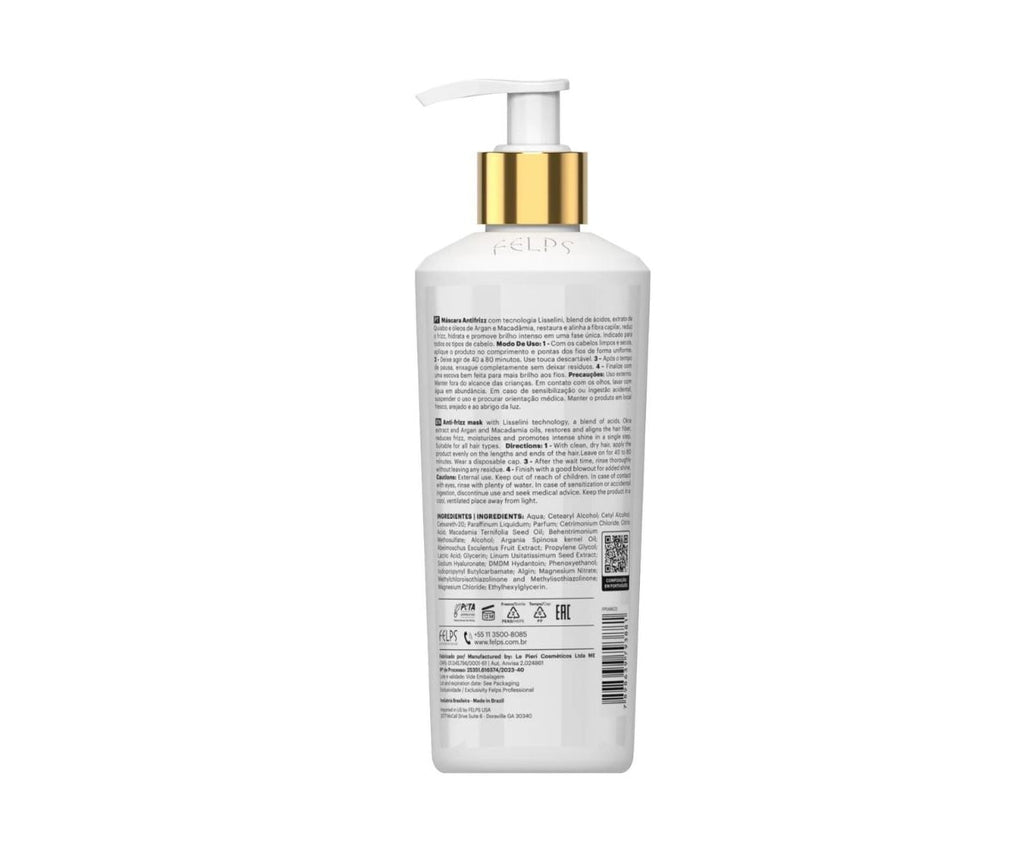 Felps Okra XBTX Anti Frizz Mask Hair Alignment 300ml/10.14 fl.oz. - BuyBrazil