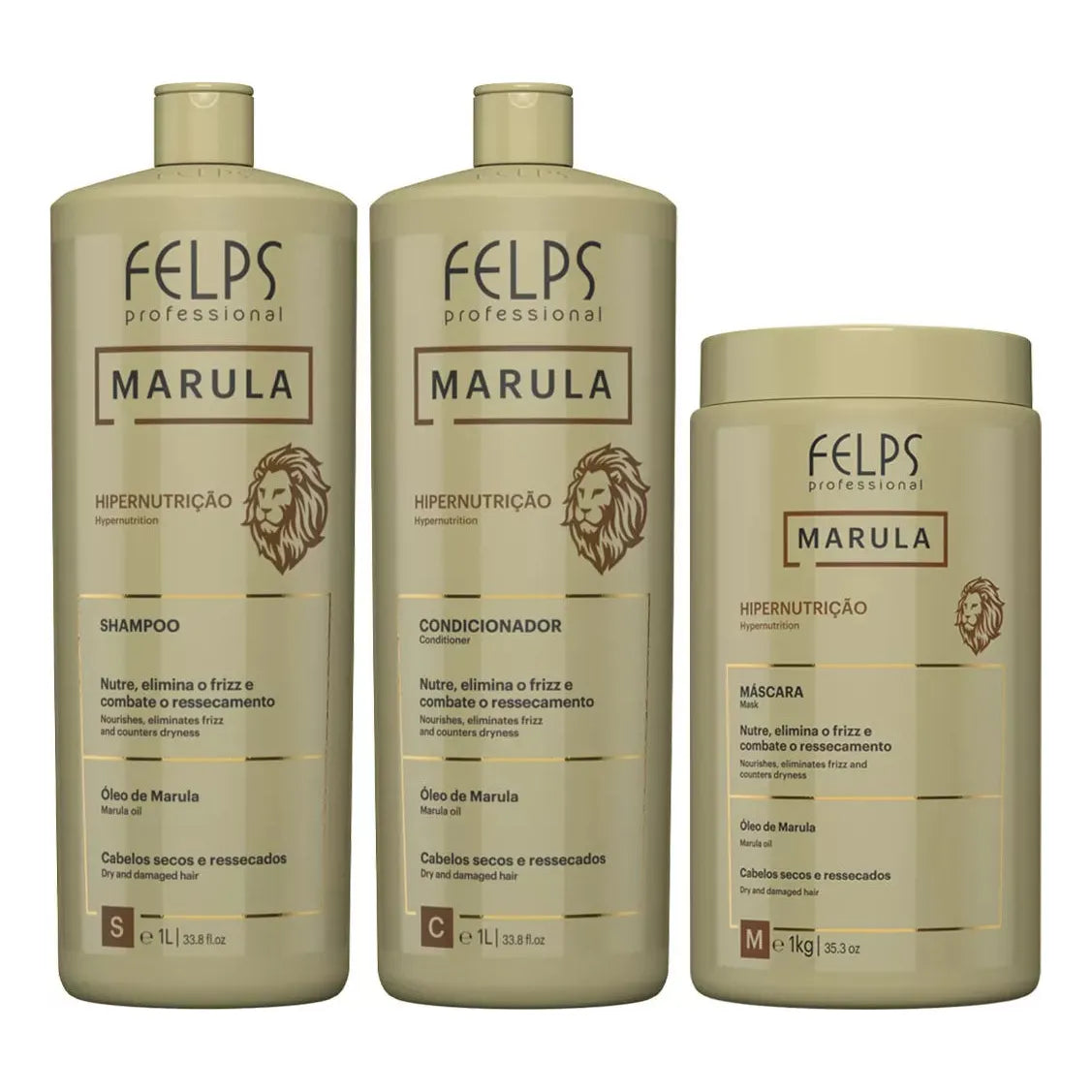 Felps Professional Marula Hypernutrition Kit (3 Products) - BuyBrazil