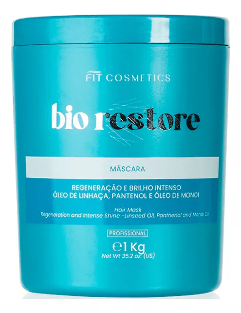 Fit Cosmetics Bio Restore Reconstruction Kit Shampoo 1L and Mask 1Kg - BuyBrazil