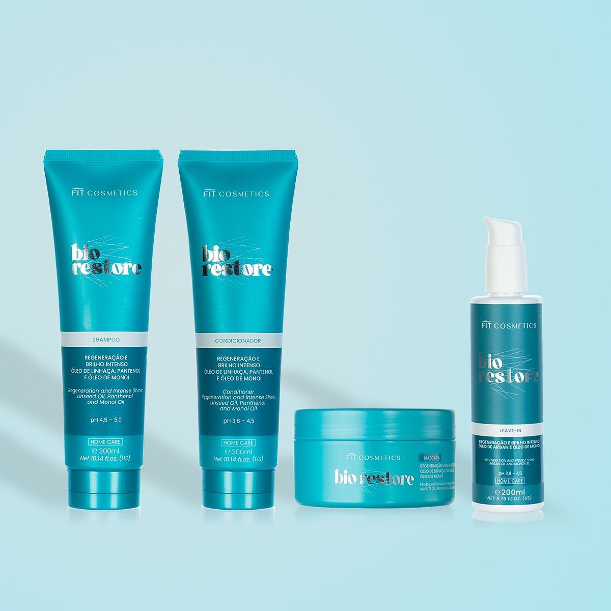 Fit Cosmetics kit Bio Restore Home Hair Care Routine 4 Steps - BuyBrazil