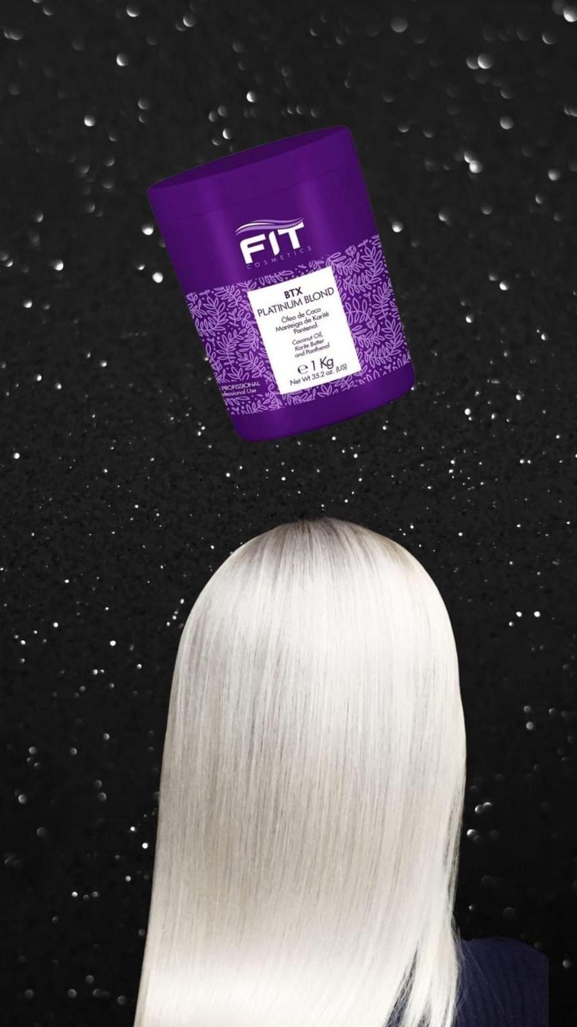 FIT COSMETICS Tanino Protein Platinum Blond Hair Botox 1Kg - 35.2 oz. - BuyBrazil
