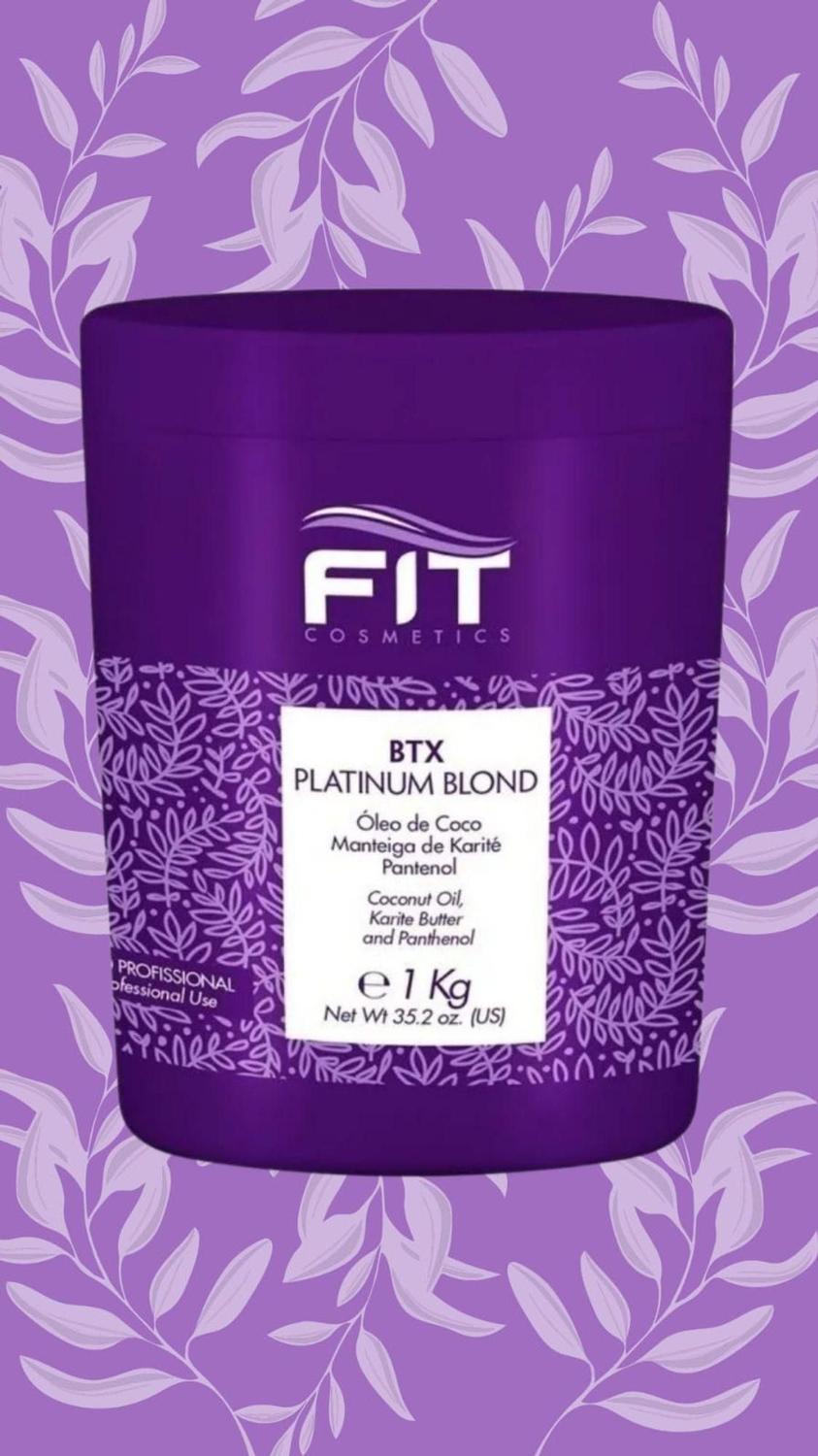 FIT COSMETICS Tanino Protein Platinum Blond Hair Botox 1Kg - 35.2 oz. - BuyBrazil