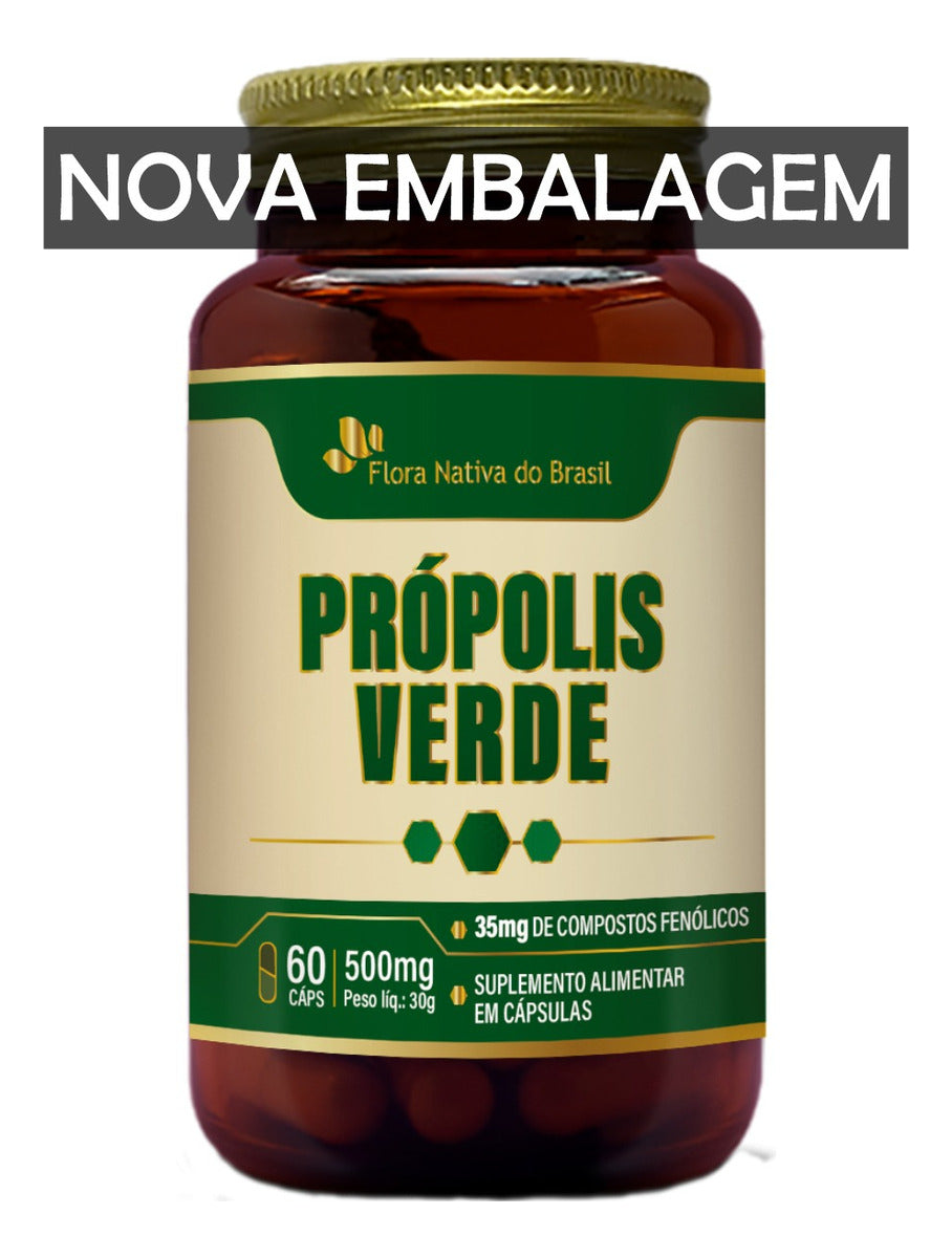Flora Nativa Green Propolis 60 Caps 500mg - BuyBrazil