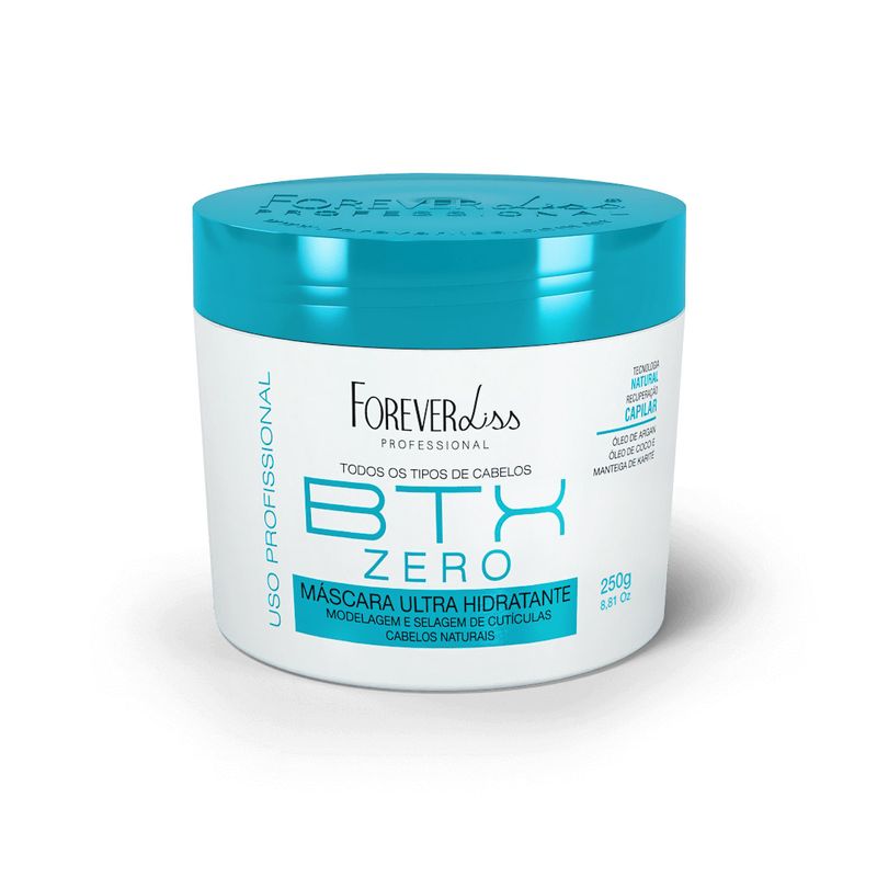 Forever Liss Professional BTX Zero Ultra Moisturizing Mask 250g 8.81 oz - BuyBrazil