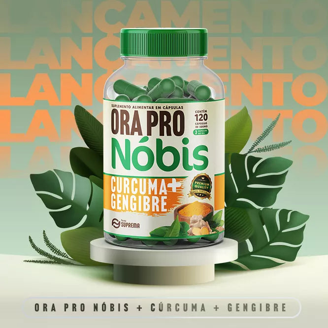 Ora Pro Nóbis Turmeric and Ginger Forma Suprema 3 Bottles 630mg 3x120 Tablets - BuyBrazil