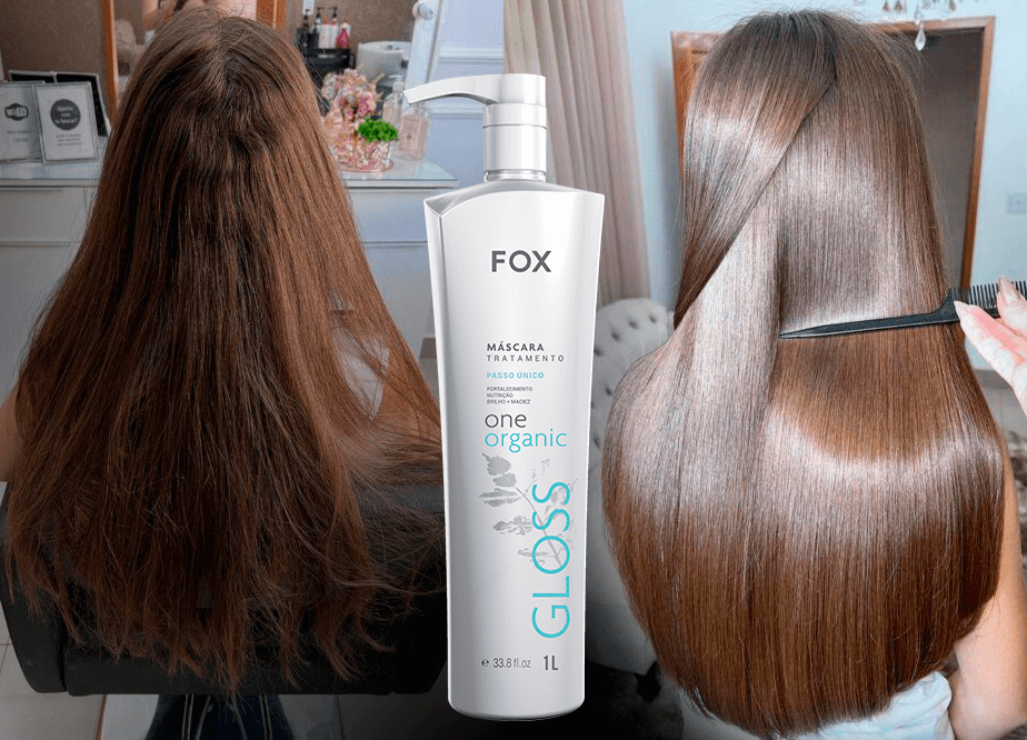 Fox Professional Gloss One Organic Single Step - Hair Mask 1000ml/33.8 fl.oz - BuyBrazil