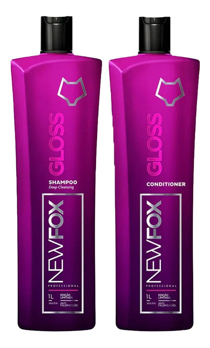 New Fox Gloss Escova Progressiva 2x 1000ml - BuyBrazil
