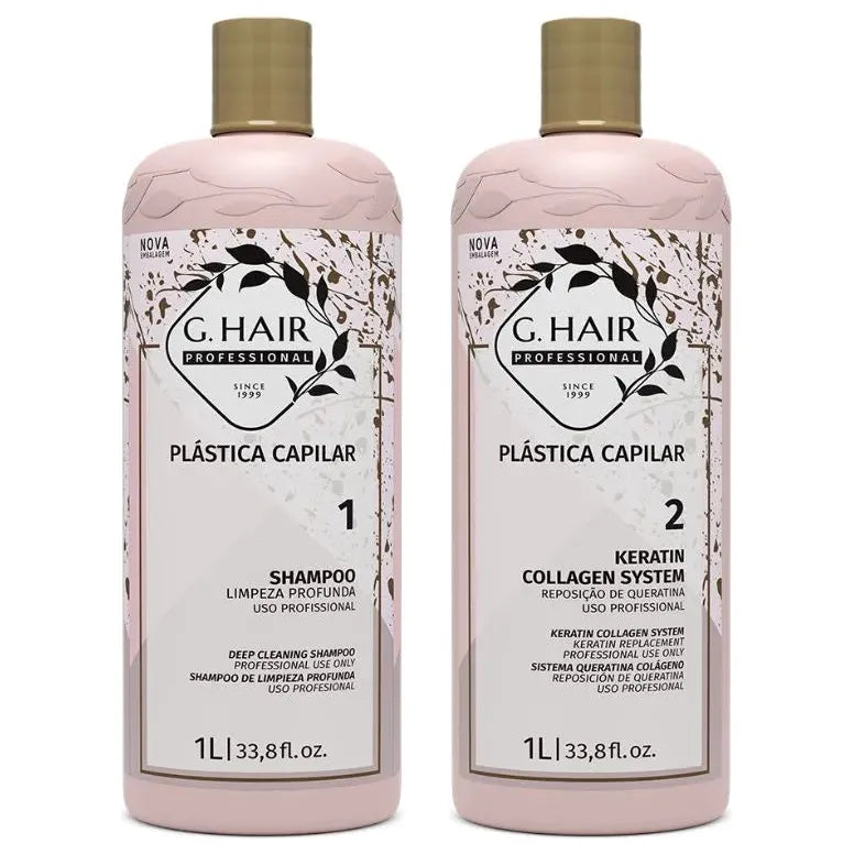 G.Hair Progressive Hair Plastic 2x1000ml/33.8 fl.oz. - BuyBrazil