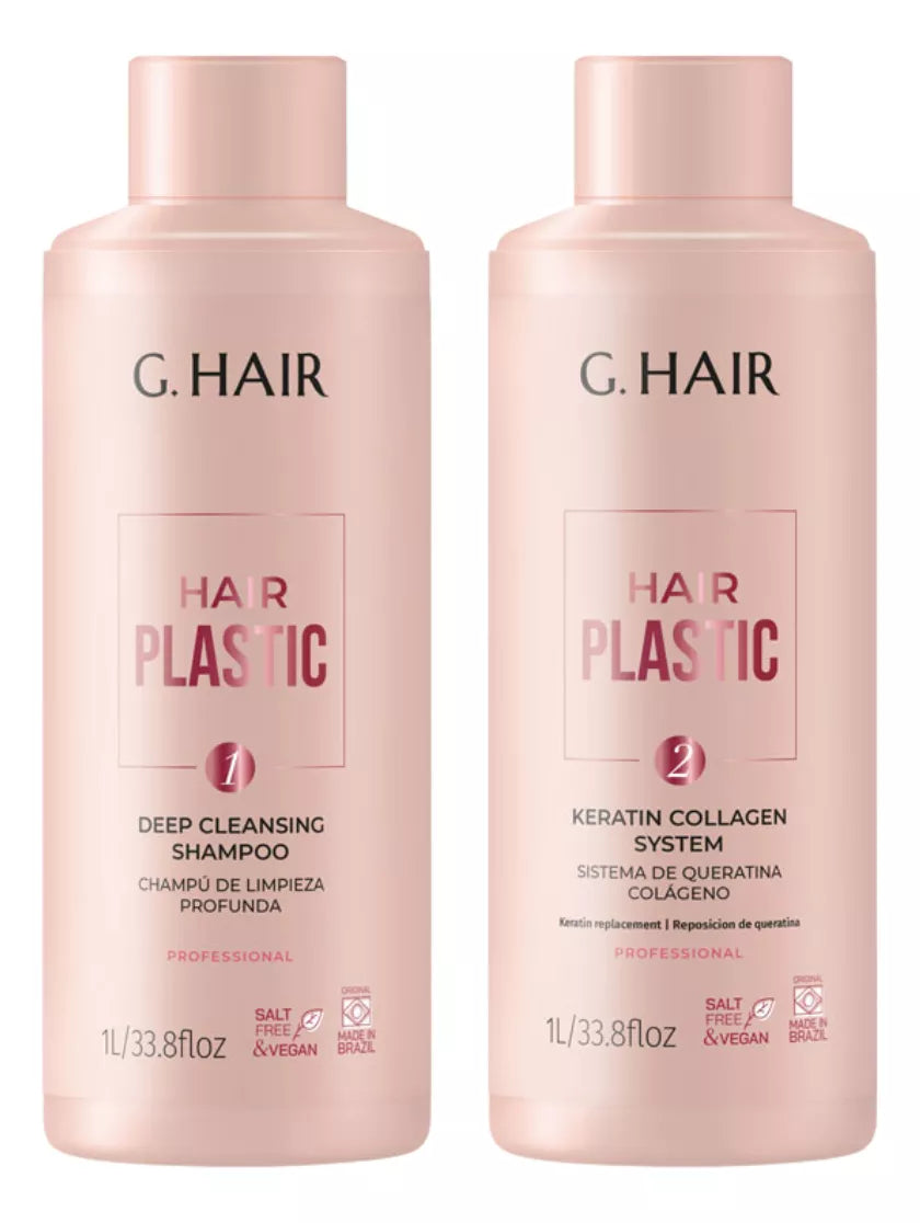 G.Hair Progressive Hair Plastic 2x1000ml/33.8 fl.oz. - BuyBrazil