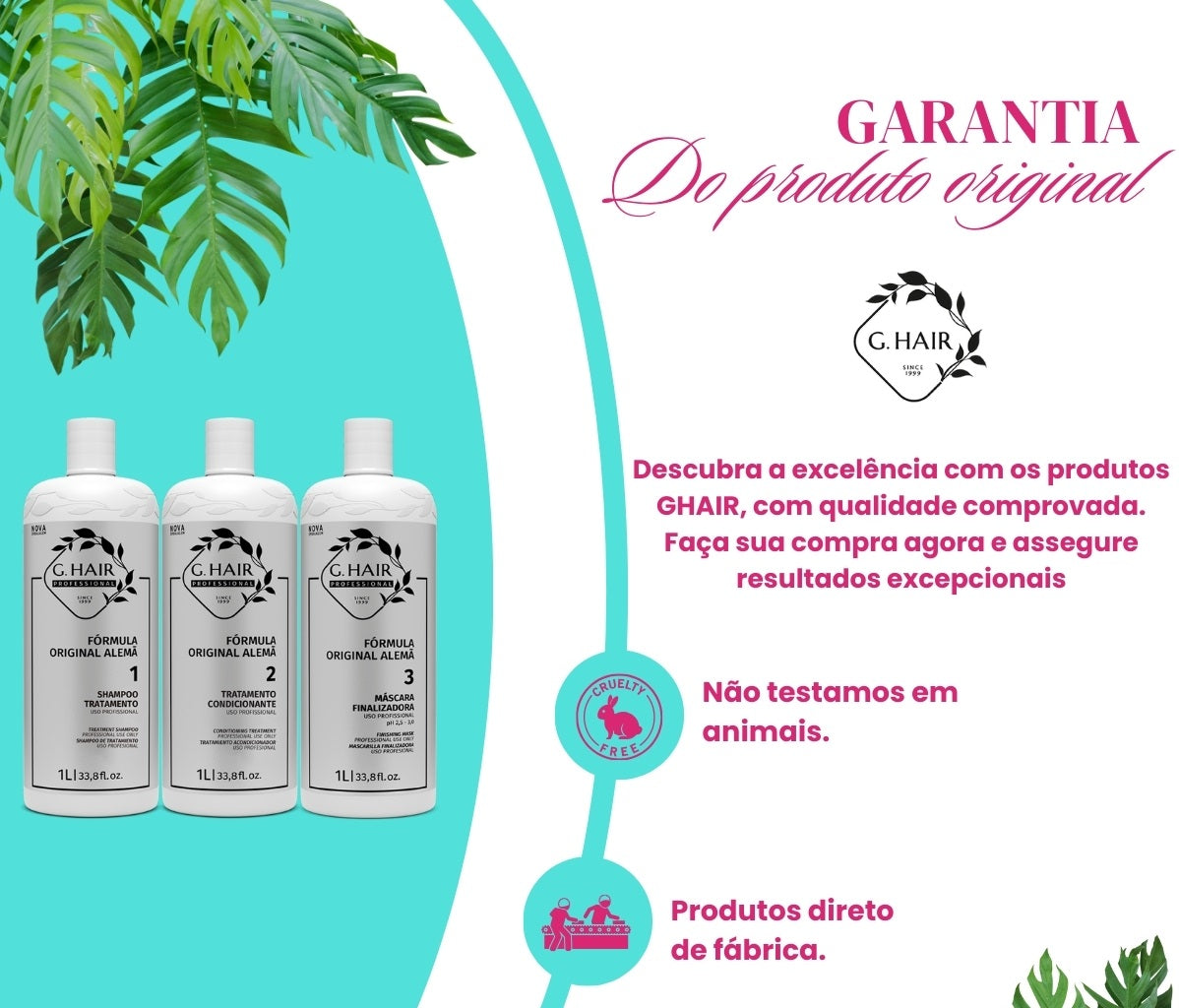 Ghair German Straightening Treatment Kit 3x1000ml - BuyBrazil