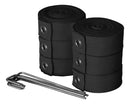 Kit Beach Tennis Black - Pro 4-Strip Net + Marking Tape - BuyBrazil