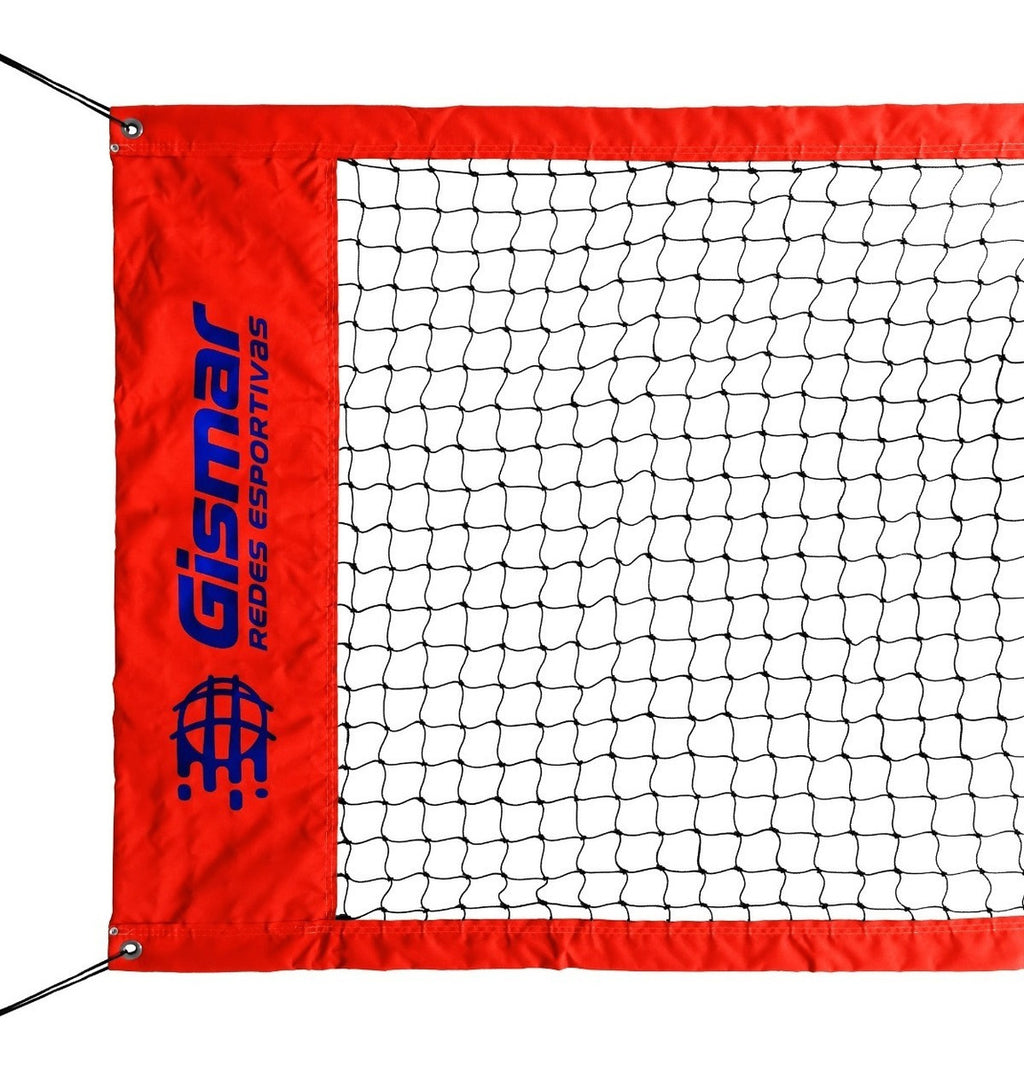Kit Beach Tennis Orange - Pro 4-Strip Net + Marking Tape - BuyBrazil