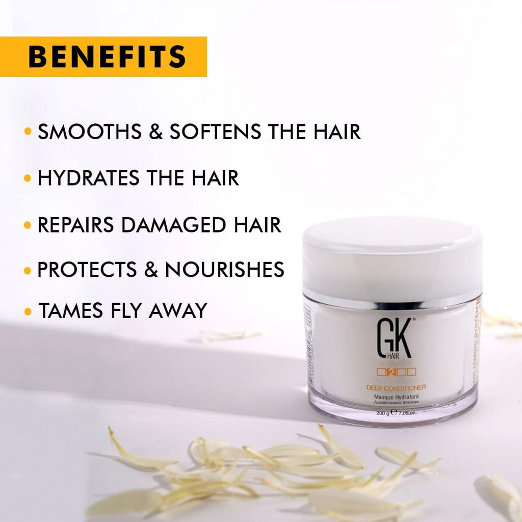 GK HAIR Global Keratin Deep Conditioner Masque 7.05 fl.oz./200 g - BuyBrazil