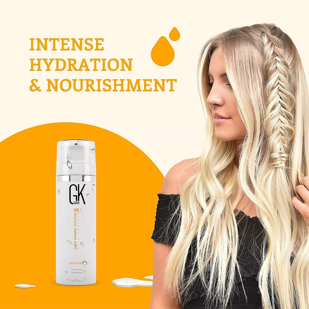 GK Hair Taming System With Juvexin Leave-in Cream 130ml/4.4 fl.oz. - BuyBrazil