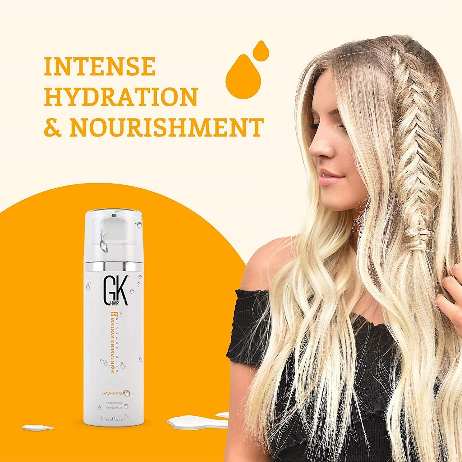 GK Hair Taming System With Juvexin Leave-in Cream 130ml/4.4 fl.oz. - BuyBrazil