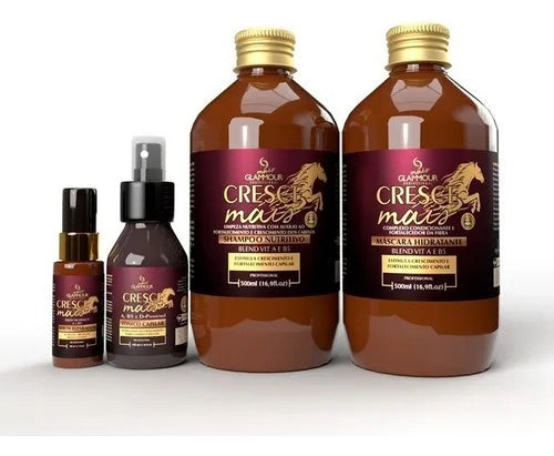 Hair Growth and Strengthening Glammour Grows More Restoration/Anti Hair Loss/Strengthening 1130ml 1130g - BuyBrazil