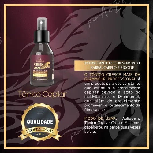Hair Growth and Strengthening Glammour Grows More Restoration/Anti Hair Loss/Strengthening 1130ml 1130g - BuyBrazil