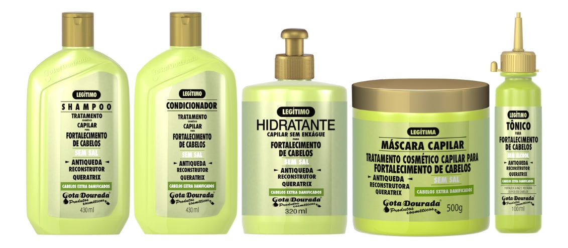 Kit Gota Fortalecimento Antiqueda Sh Cond Creme Masc Tonico - BuyBrazil