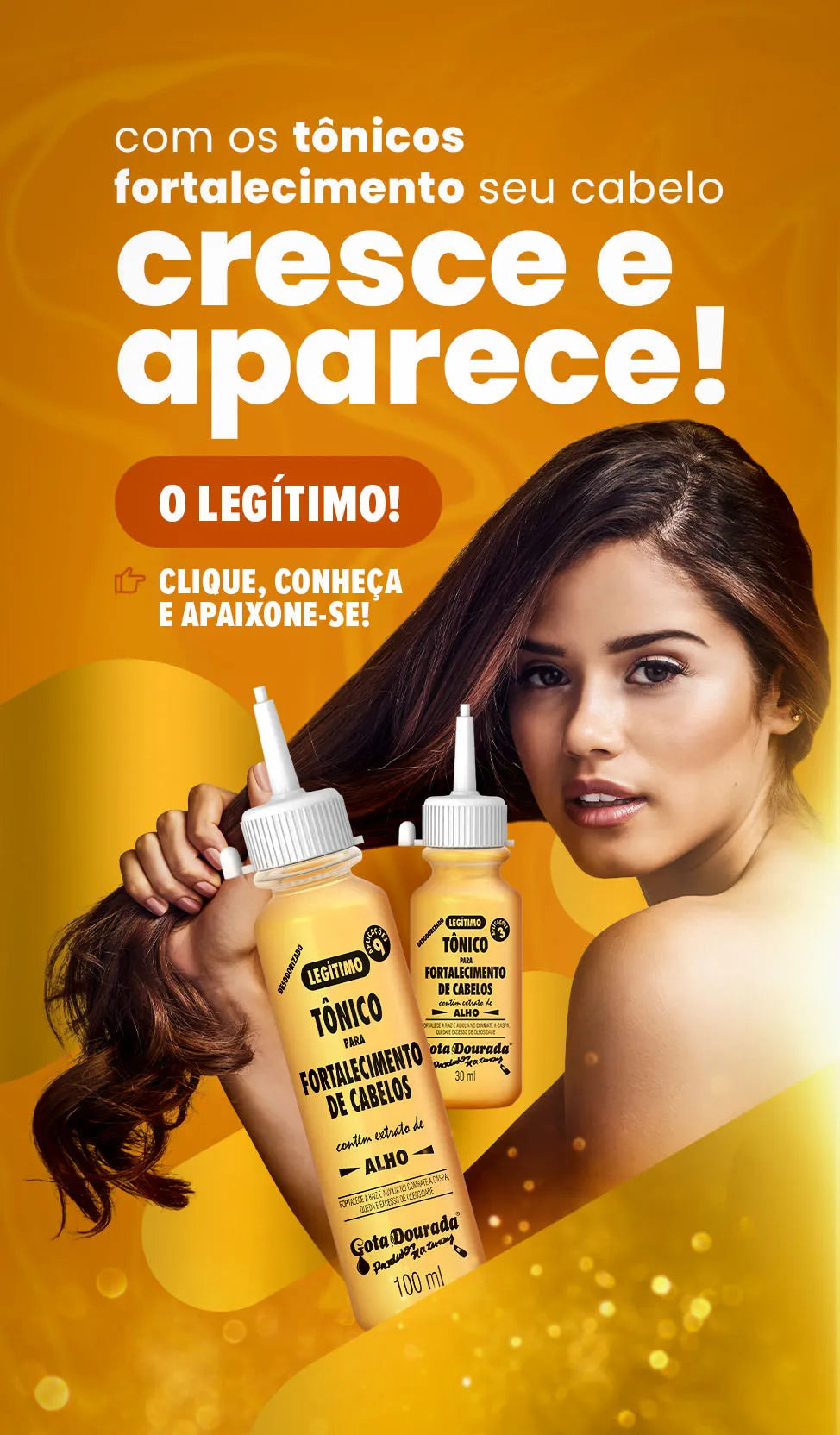 Gota Dourada Strengthening Hair Tonic Bottle 100ml/3.38 fl.oz. - BuyBrazil