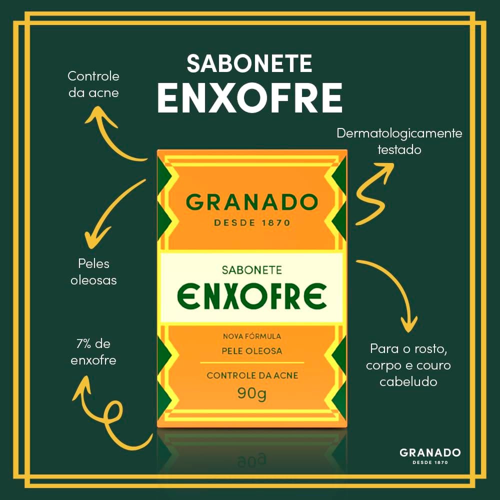 Granado Soap, Sulfur, 90g - BuyBrazil