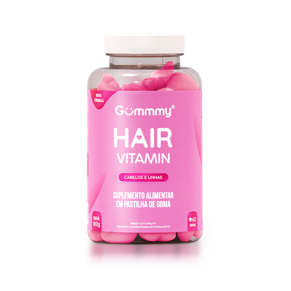 Gummy Hair Vitamin Tutti Frutti With 60 Units Treatment Anti-Hair Loss - BuyBrazil