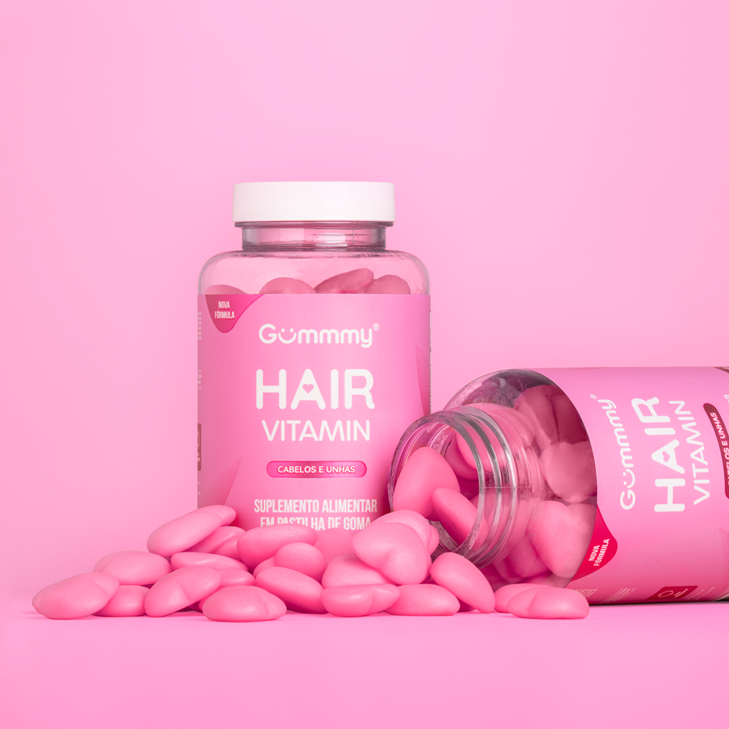 Gummy Hair Vitamin Tutti Frutti With 60 Units Treatment Anti-Hair Loss - BuyBrazil