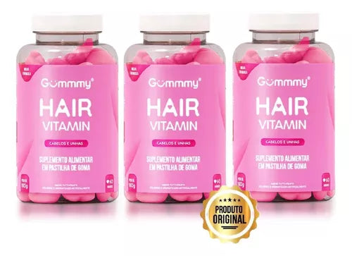 Gummy Hair Vitamin Tutti Frutti With 60 Units Treatment Anti-Hair Loss - BuyBrazil