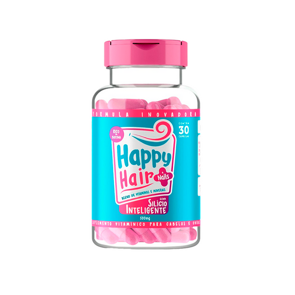 GUMMY HAIR Happy Hair Accelerated Hair Growth supplement in a 30-cap bottle, designed to promote healthy hair growth.