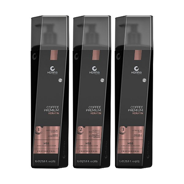 Coffee Premium Keratin Kit Completo - Honma Tokyo