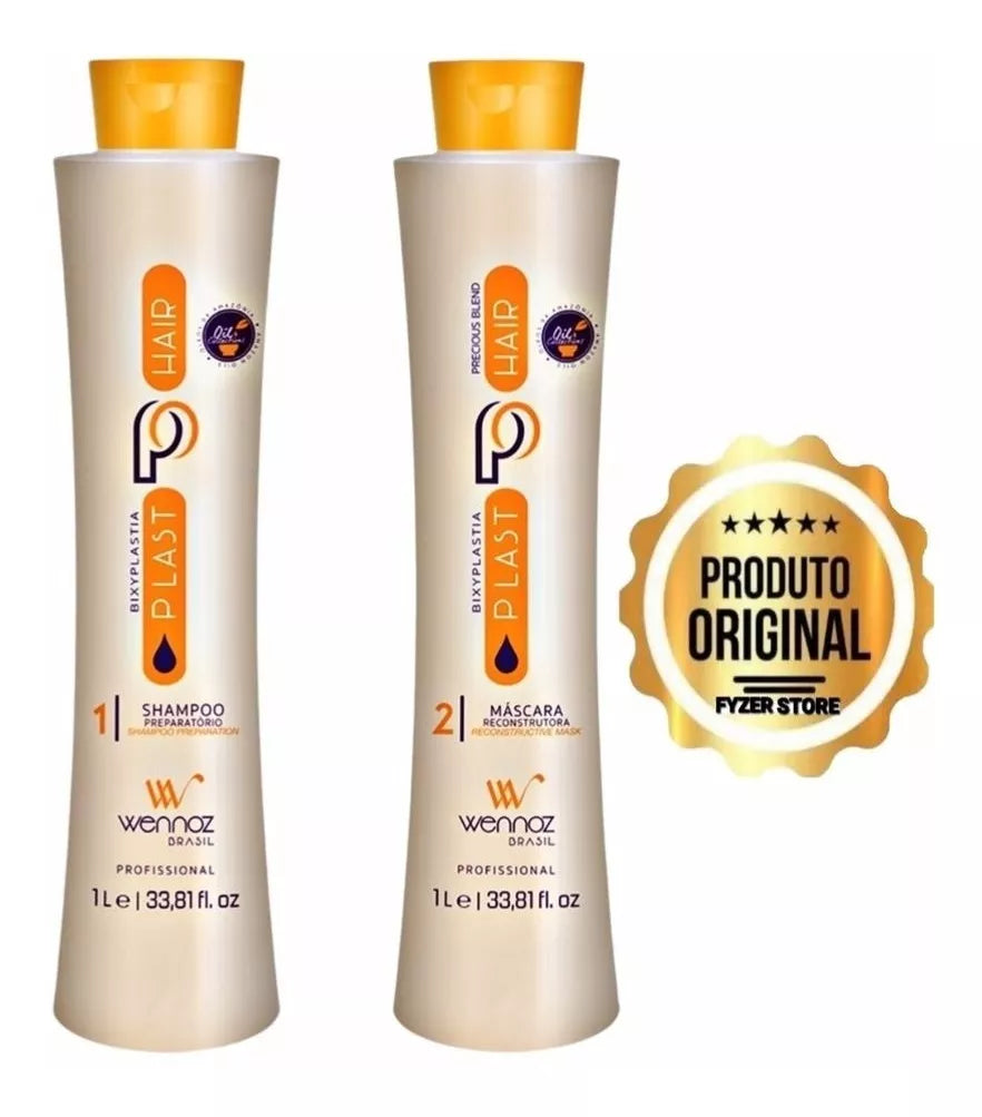 Wennoz Brasil Honma Tokyo Bixyplastia Kit Plast Hair 2x1000ml/33.8 fl.oz. - BuyBrazil