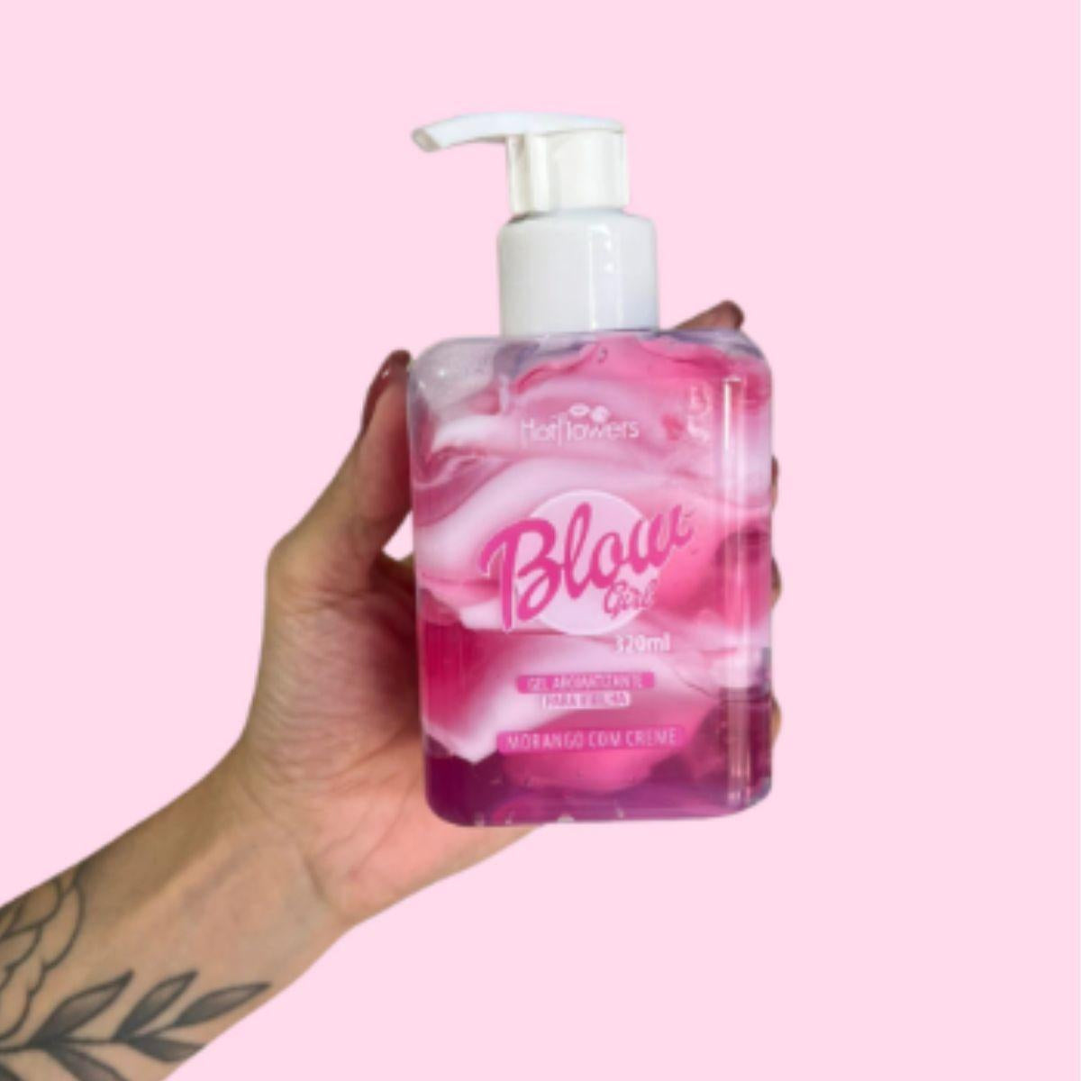 Blow Girl – Gourmet Strawberry Cream Kissable Gel &amp; Massage Duo320ml - BuyBrazil