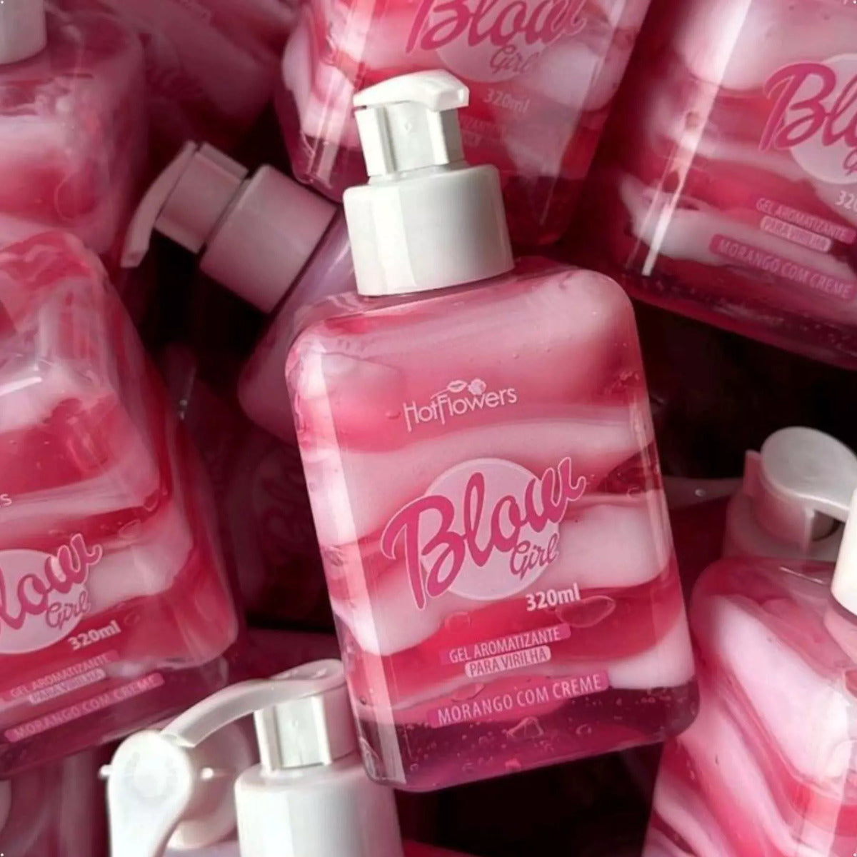 Blow Girl – Gourmet Strawberry Cream Kissable Gel &amp; Massage Duo320ml - BuyBrazil