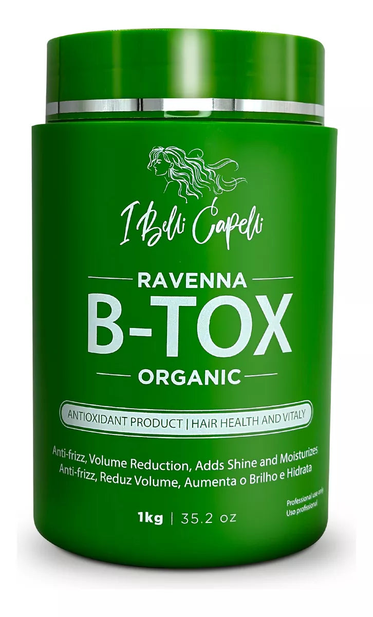 Ibelli Capelli Ravenna B-Tox Organic Masc Anti-Frizz 1Kg/35.2oz. - BuyBrazil