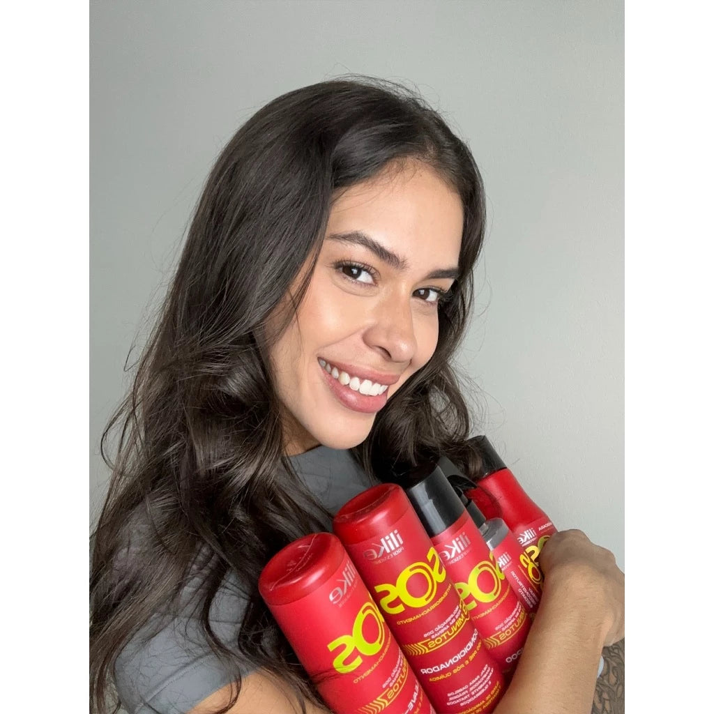ILIKE SOS ANTIEMBORRACHAMENTO KIT RECONSTRUTOR COMPLETO - 5 PRODUTOS
