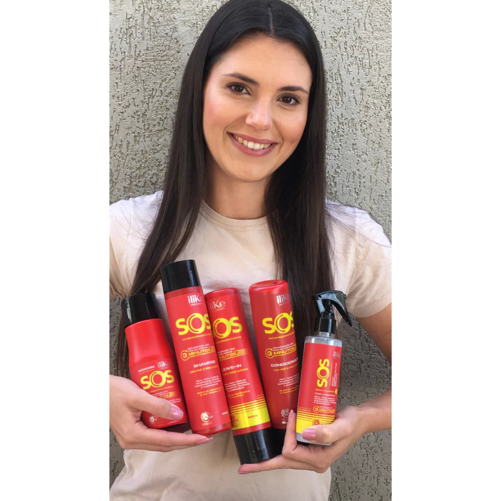 ILIKE SOS ANTIEMBORRACHAMENTO KIT RECONSTRUTOR COMPLETO - 5 PRODUTOS