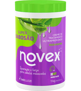 Novex Super Babosão Kit Shampoo, Conditioner, Moisturizing Mask and Hair Cream