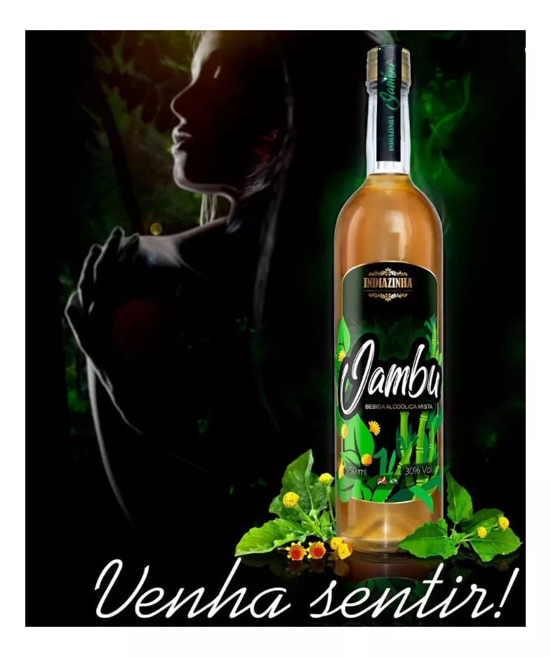 Indiazinha Cachaça With Jambu 750 ml/25.35 fl.oz. - BuyBrazil