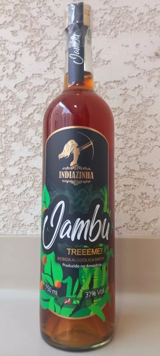 Indiazinha Cachaça With Jambu 750 ml/25.35 fl.oz. - BuyBrazil
