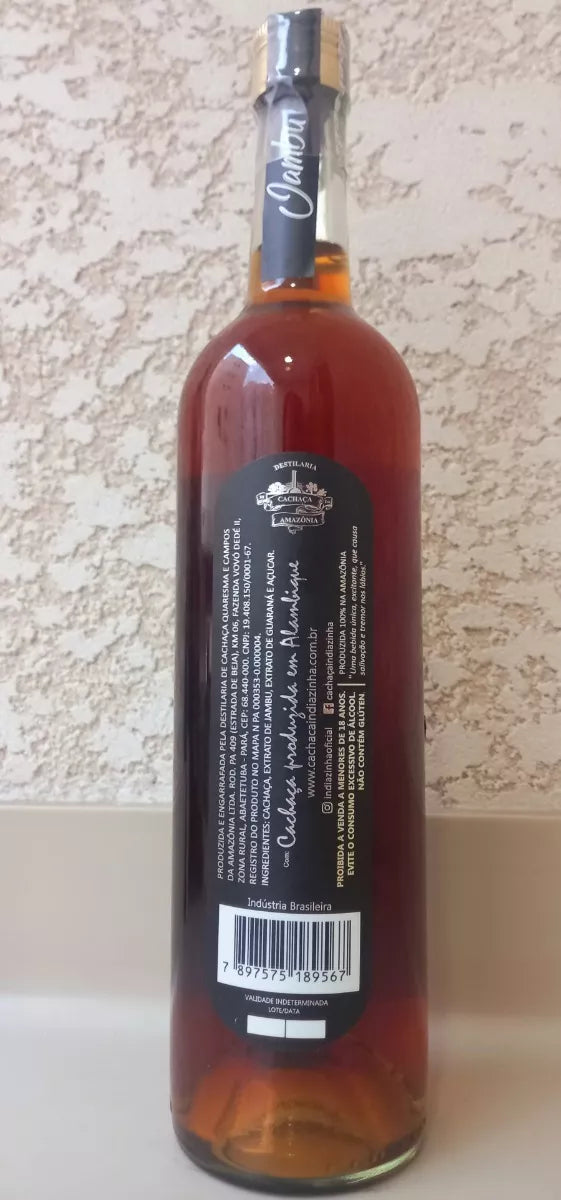 Indiazinha Cachaça With Jambu 750 ml/25.35 fl.oz. - BuyBrazil