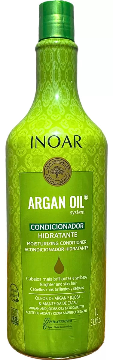 Inoar Argan Oil Progressive Brush 2X1000ml/33.8 fl.oz. - BuyBrazil