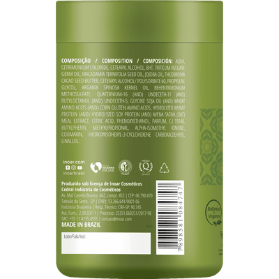 Inoar Argan Oil System Hair Hydration Mask 1Kg/35.27 oz. - BuyBrazil