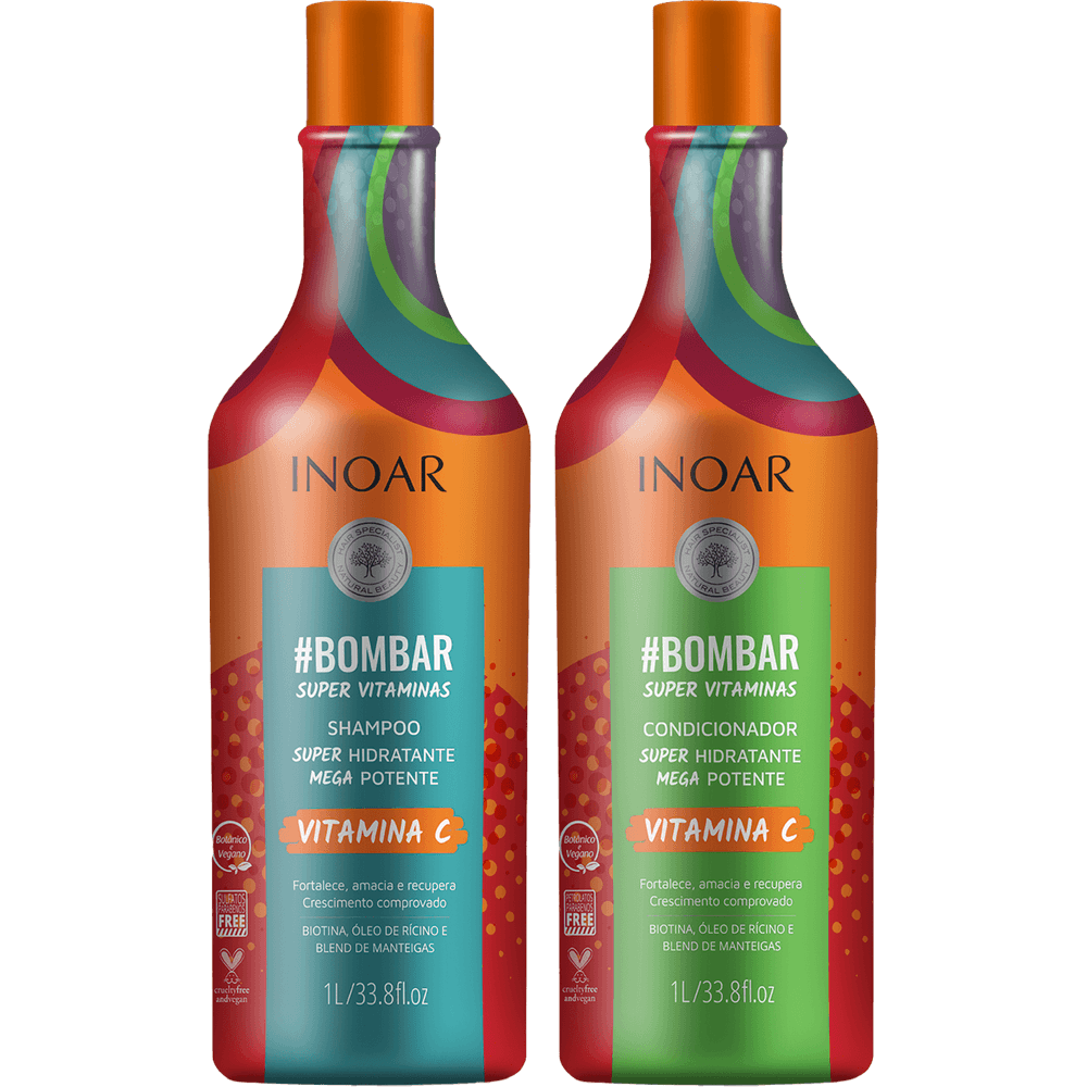 Inoar Bombar Kit  Profissional2X1000ml/33.8 fl.oz. - BuyBrazil