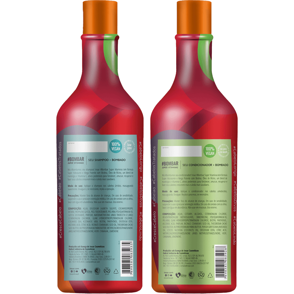 Inoar Bombar Kit  Profissional2X1000ml/33.8 fl.oz. - BuyBrazil