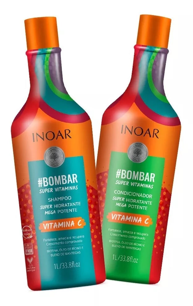 Inoar Bombar Kit  Profissional2X1000ml/33.8 fl.oz. - BuyBrazil