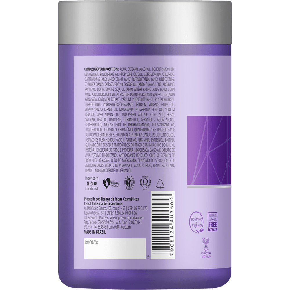 Inoar Cicatrifios Perfect Blonde Toning Mask 800g/28.2 oz. - BuyBrazil